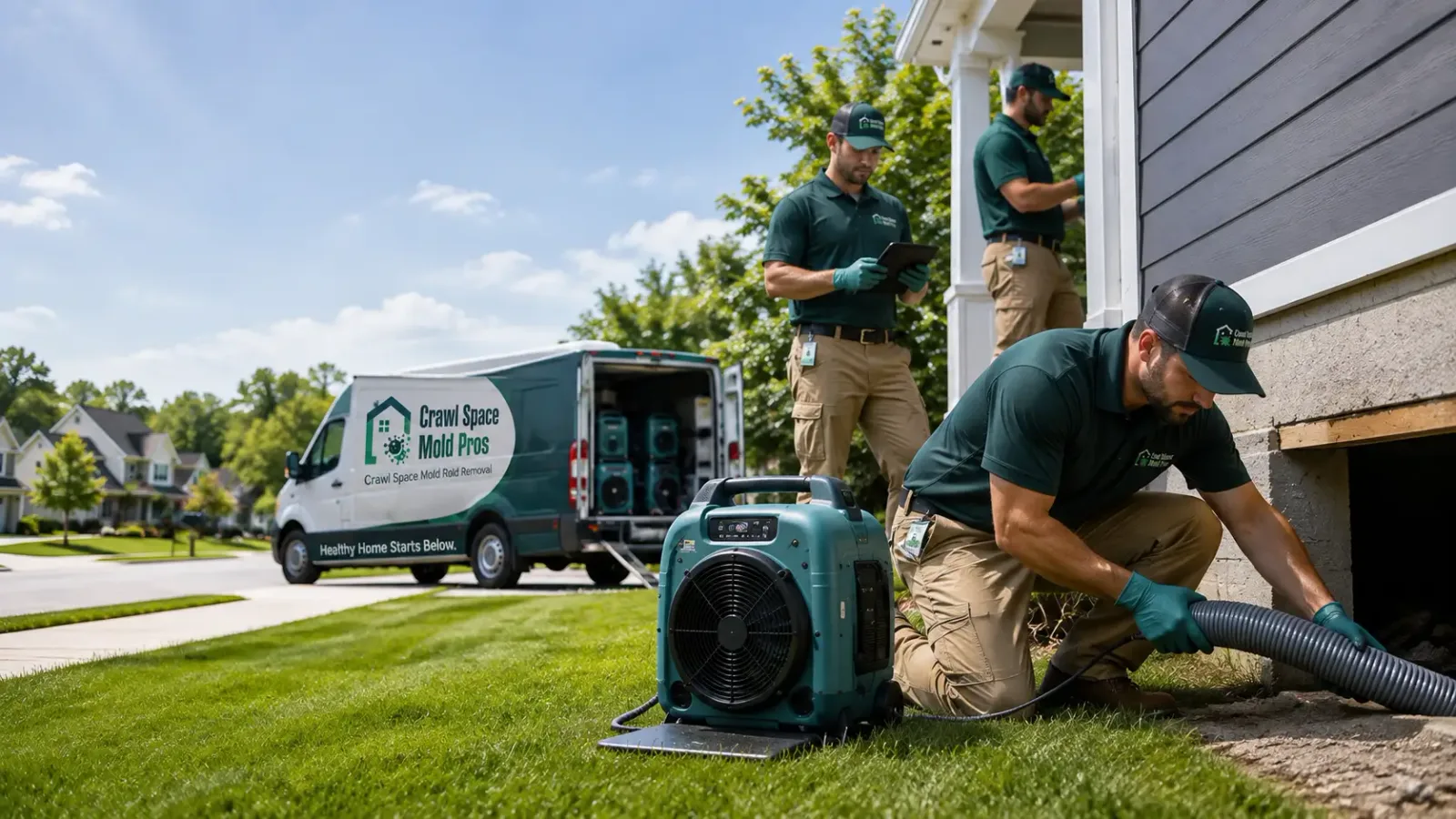 Crawl Space Mold Removal in Los Alamos, CA